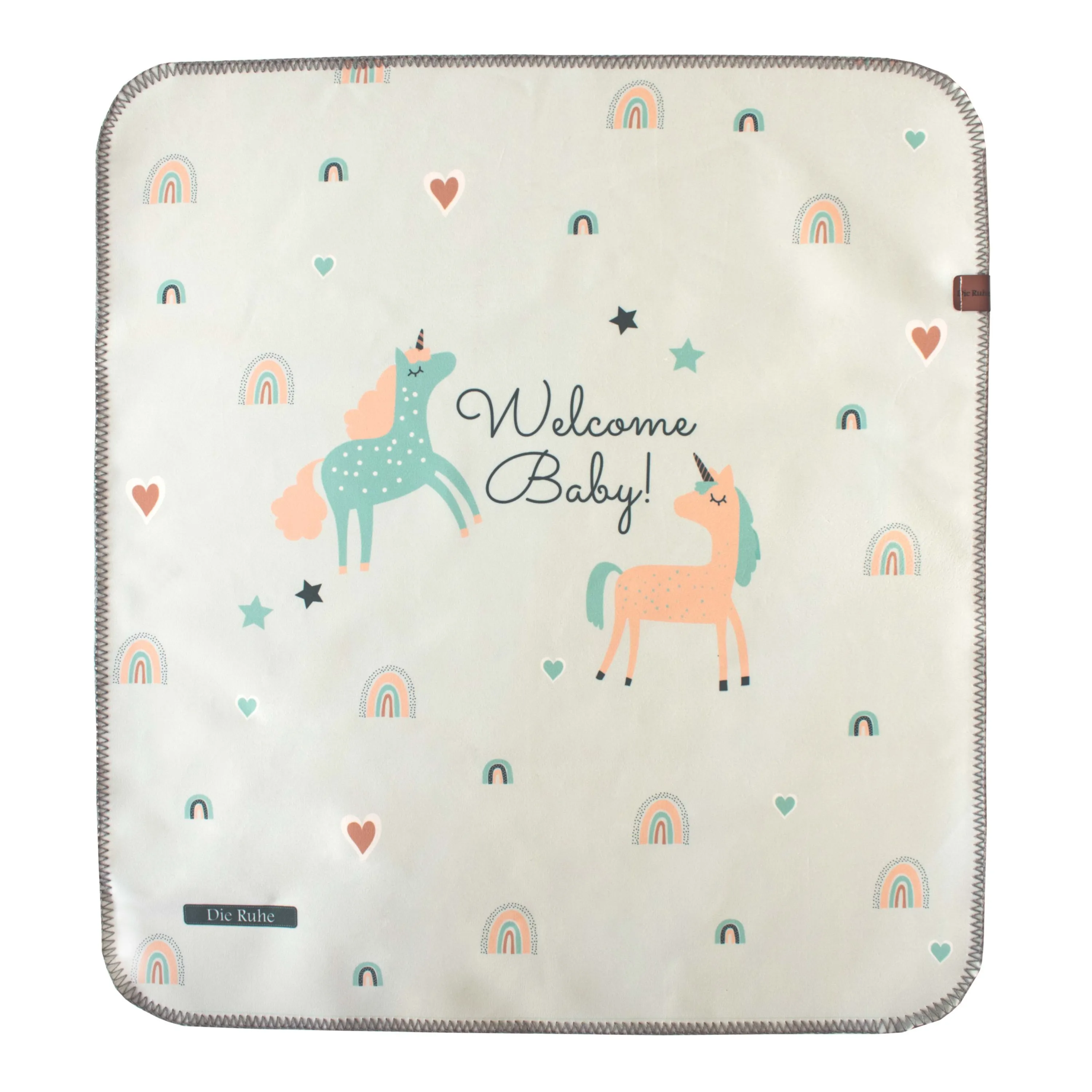 زیرانداز تعویض ضدآب دیروحه طرح یونیکورن زیرانداز تعویض ضدآب دیروحه طرح یونیکورن